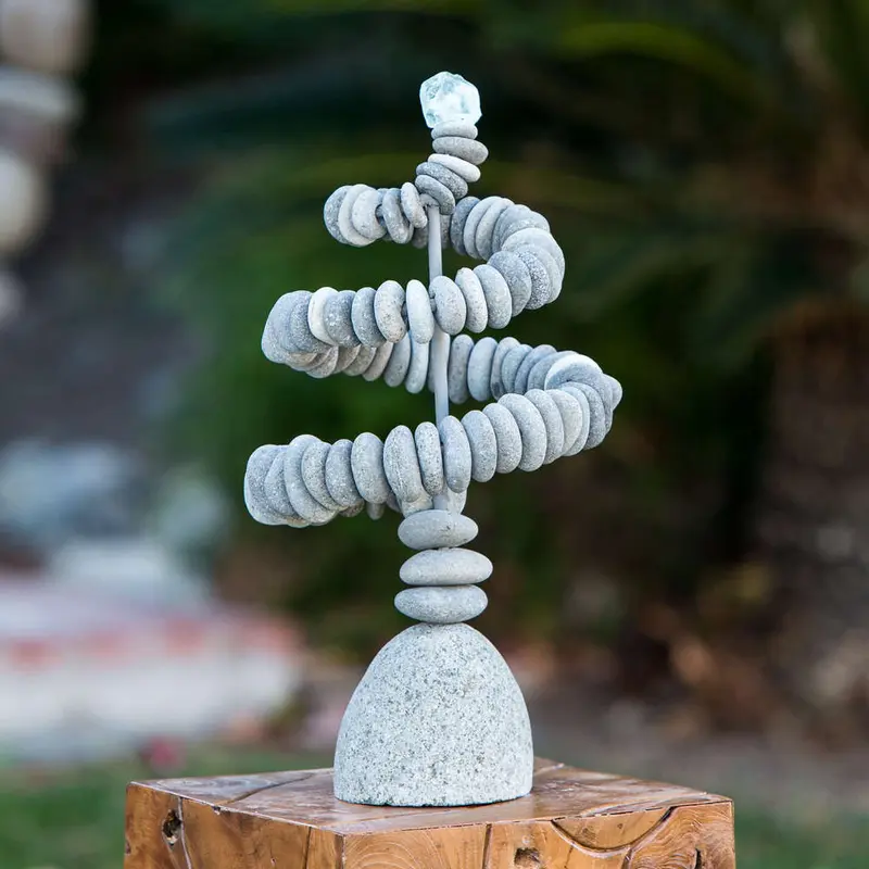 Spiral Cairn Small Set of 2 By Garden Age Supply