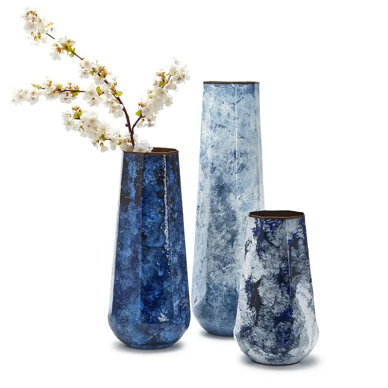 Splatter Pattern Vase Set Of 3 By Tozai Home