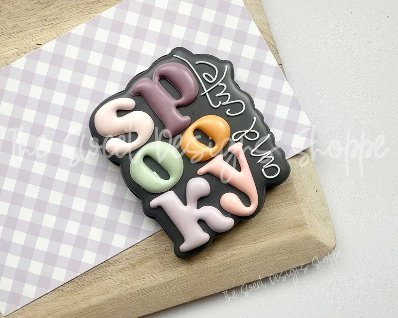 Spooky and Cute Plaque - Cookie Cutter
