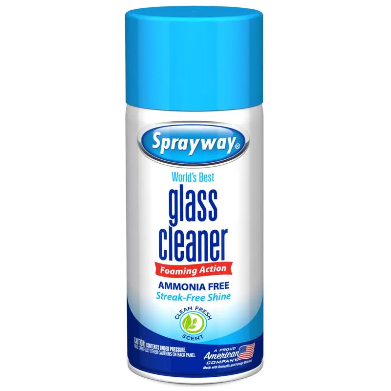 Sprayway Fresh Scent Glass Cleaner 6 oz Foam (Pack of 12). - Deal of The Week