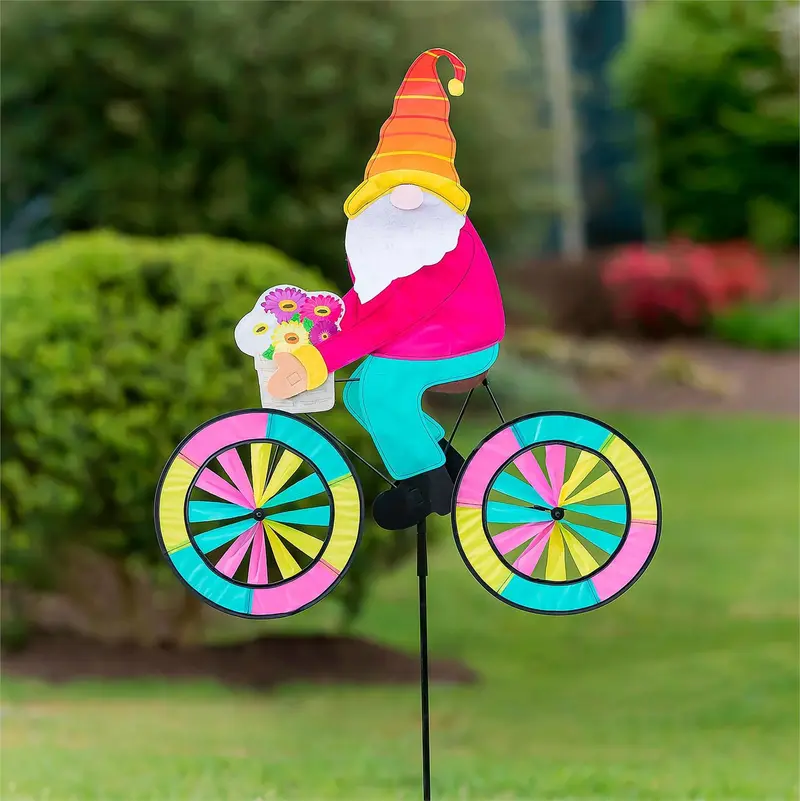 Spring Gnome Bicycle Spinner