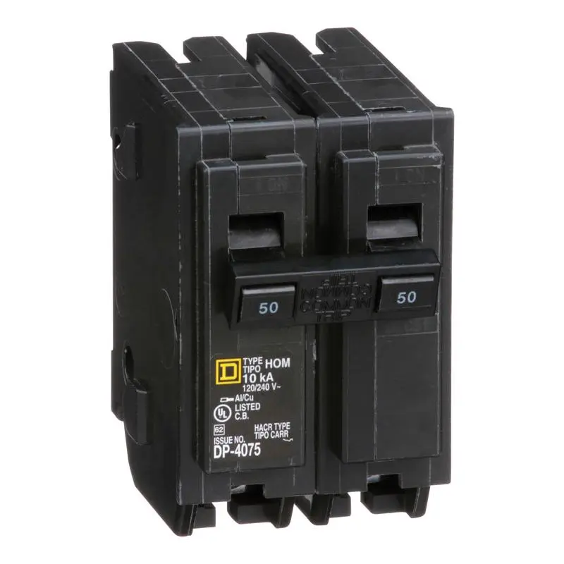 Square D HomeLine 50 amps Plug In 2-Pole Circuit Breaker - Deal of The Week