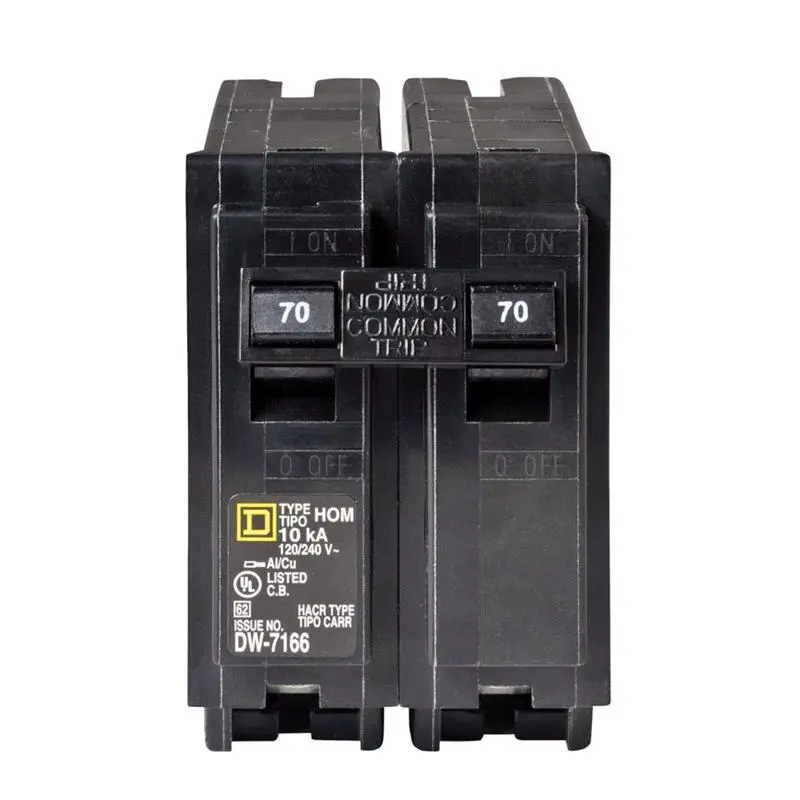 Square D HomeLine 70 amps Plug In 2-Pole Circuit Breaker - Deal of The Week