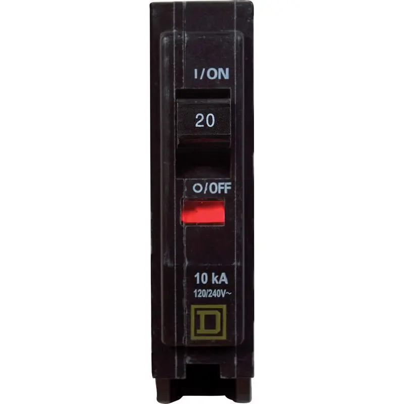 Square D Plug In Mount Miniature Circuit Breaker 20A 1-Pole 120/240V ac 10 kA - Deal of The Week