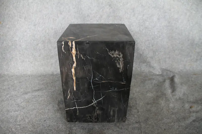 Square Petrified Wood Log Stool 18" x 12" x 12" -004.19 or 4.19