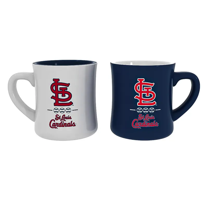 St Louis Cardinals 10oz Ceramic Cup Set, 2pc