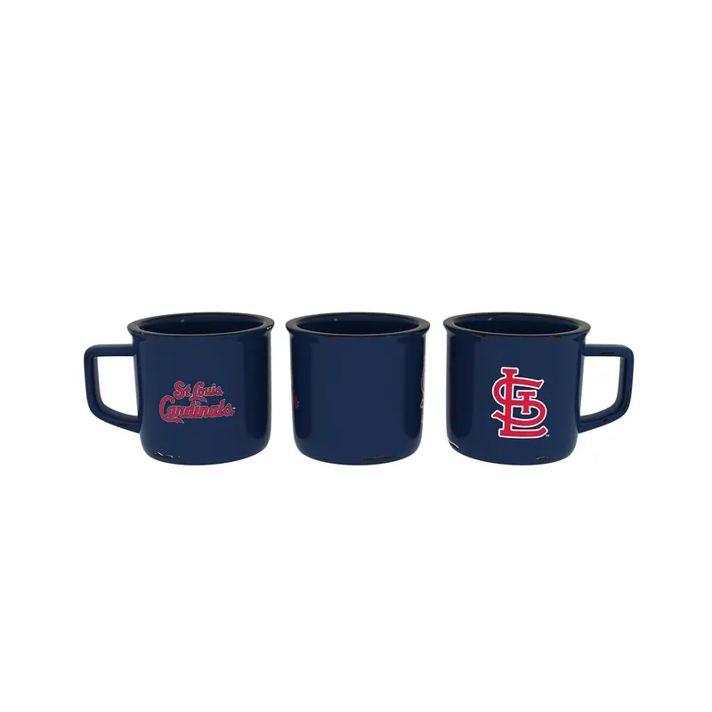 St Louis Cardinals Ceramic Camp Cup with Enamel Finish, 14oz
