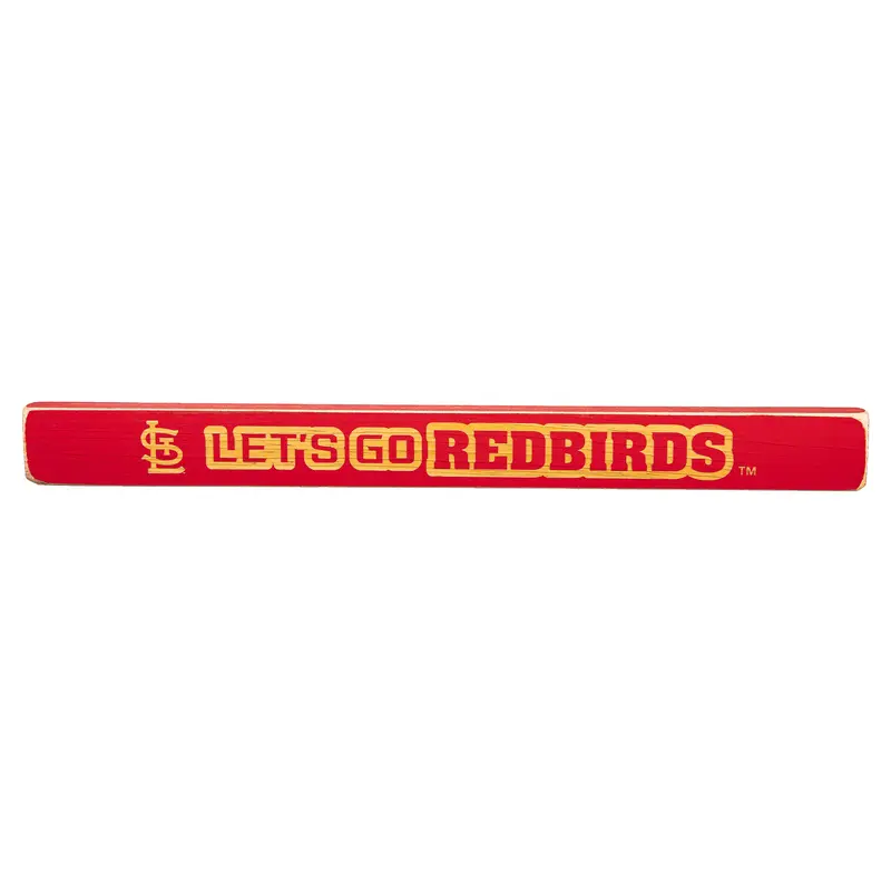 St Louis Cardinals Engraved Wood Sign, 1.5" x 18"