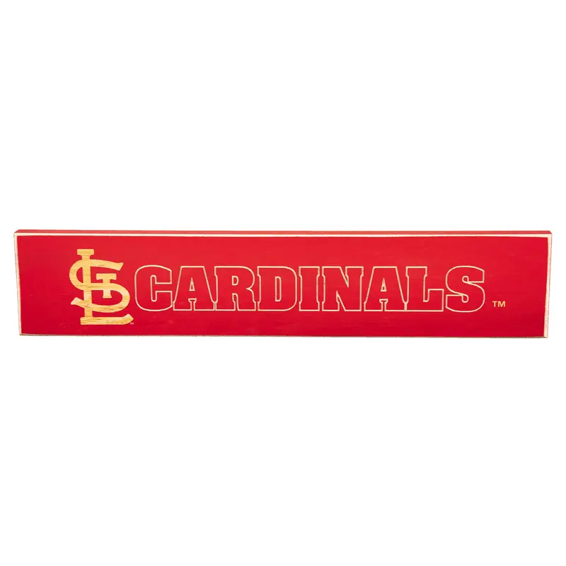 St Louis Cardinals Engraved Wood Sign, 3.5" x 18"