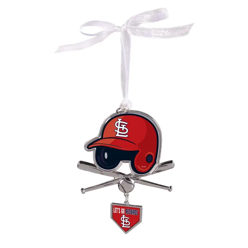 St Louis Cardinals Shaped Metal Ornament
