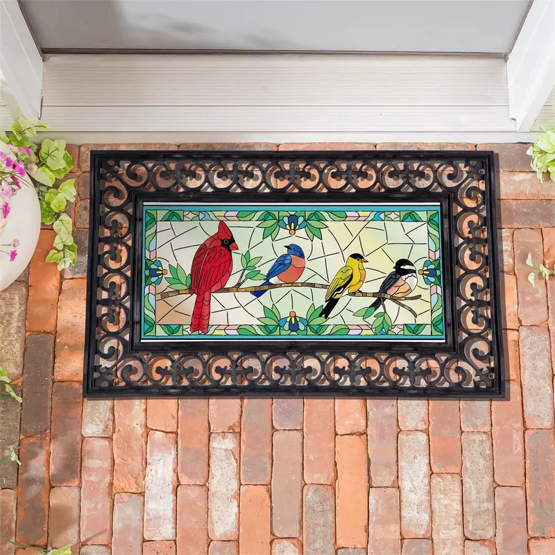 Stained Glass Songbirds Sassafras Switch Mat