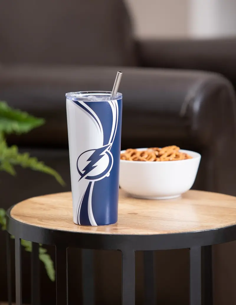 Stainless Steel Tumbler, 20oz, Tampa Bay Lightning