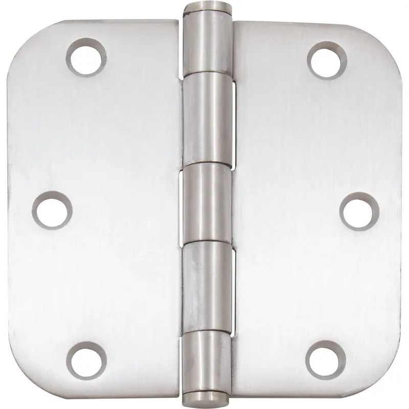 Standard Hinge, 3-1/2 Inches, 5/8" Radius Corner, Bulk Pack (100 Each), Satin Stainless Steel by Stone Harbor Hardware