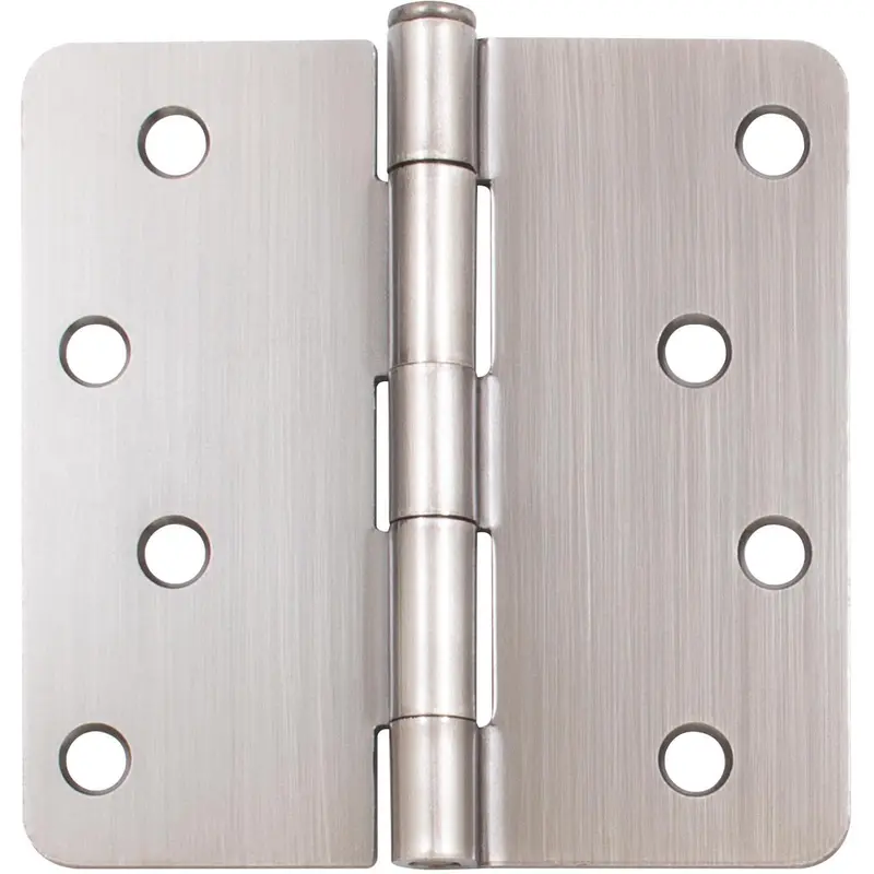 Standard Hinge, 4 Inches, 1/4" Radius Corner, Bulk Pack (100 Each), Antique Nickel by Stone Harbor Hardware