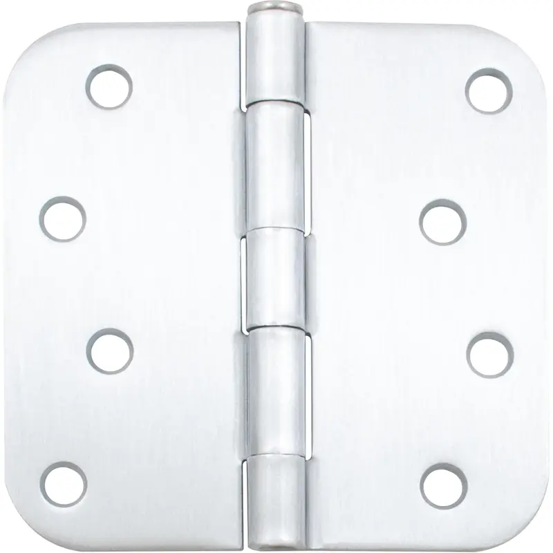 Standard Hinge, 4 Inches, 5/8" Radius Corner, Bulk Pack (100 Each), Satin Chrome by Stone Harbor Hardware