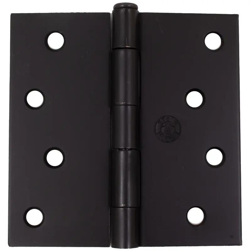 Standard Hinge, 4 Inches, Square Corner, Bulk Pack (100 Each), Oil-Rubbed Bronze by Stone Harbor Hardware