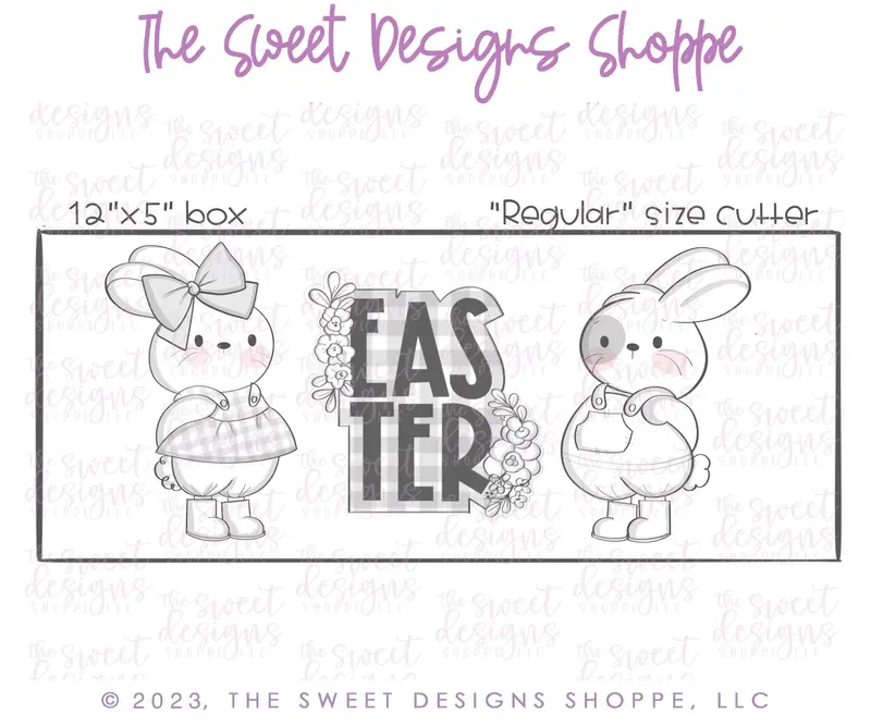 Standing Bunnies Set - Set of 3 - Cookie Cutters