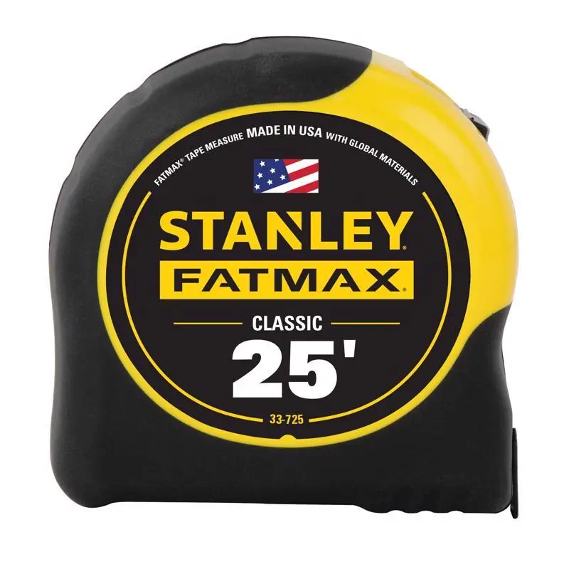 STANLEY FatMax 25 ft. L X 1.25 in. W Compact Wide Blade Tape Measure 1 pk - Deal of The Week