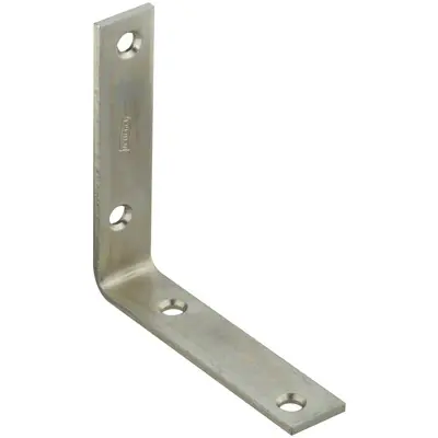 Stanley Hardware N220-145 4" Zinc Corner Braces (Pack of 10) - Deal of The Week