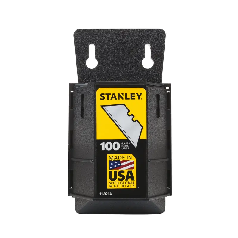 Stanley High Carbon Steel Heavy Duty Blade Dispenser with Blades 2.4 in. L 100 pc - Open Box