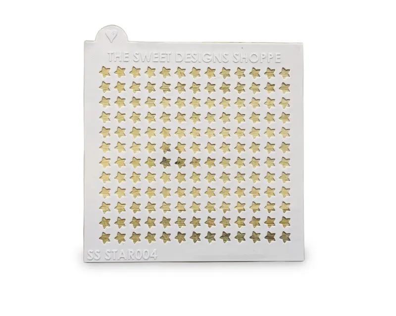 Star - 8mm Star Size - 0.5mm Thickness - Sprinkle Stencil