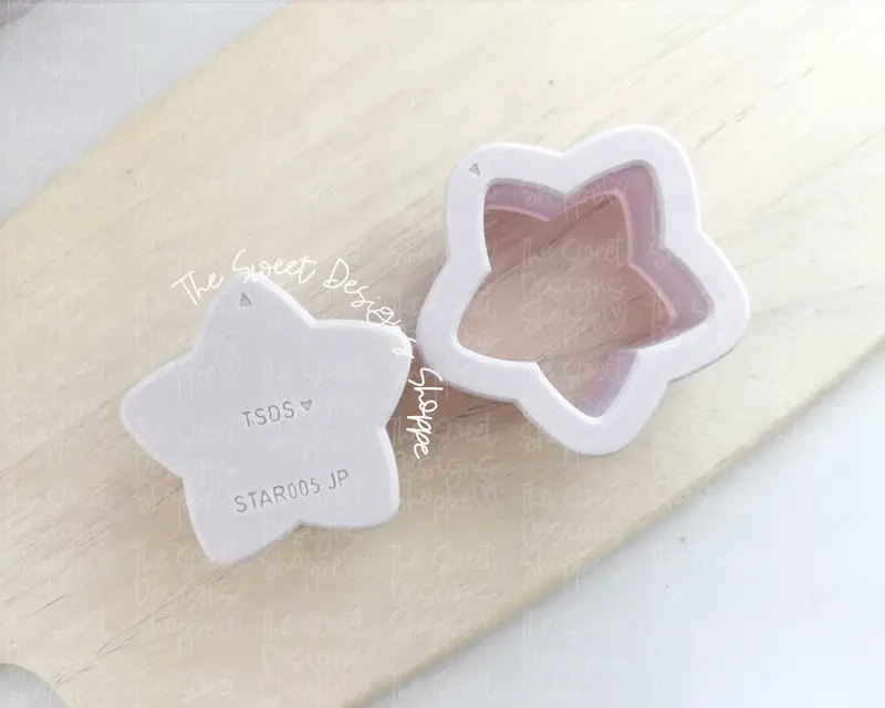 Star Frosted Cracker - Cake Pop Maker Set ( Cutter & Pusher)