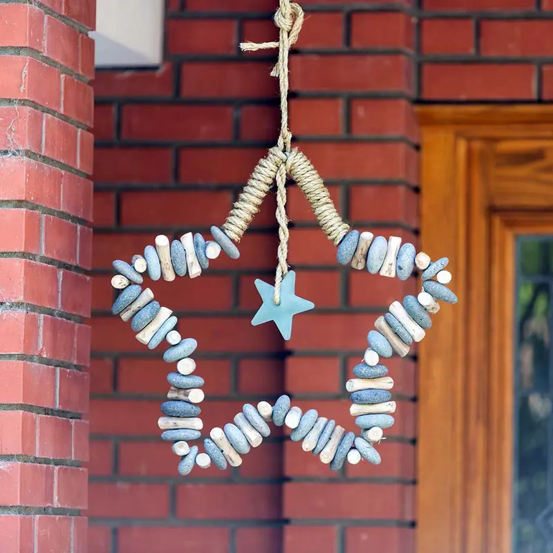 Star Wreath w/ Glass Star Set of 3 By Garden Age Supply