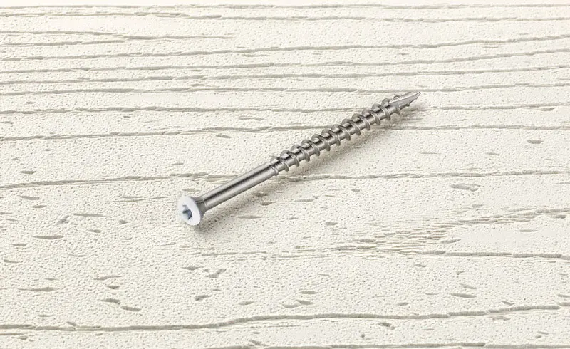 Starborn Headcote No. 7 X 2-1/4 in. L White Star Trim Head Deck Screws 350 pk - Deal of The Week