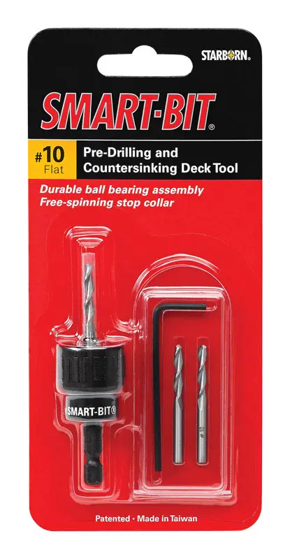 Starborn Smart-Bit Stainless Steel Hex Shank #10 Pre-Drilling & Countersinking Tool 1 L in. - Deal of The Week