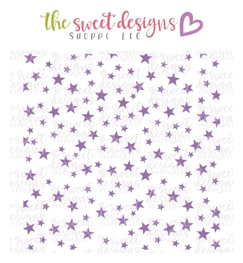 Stars Pattern 2019 - Stencil