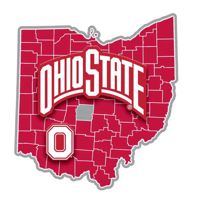 State Shape Wall Décor,, Ohio State University
