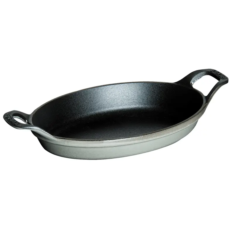 Staub Cast Iron 12.5'' X 9'' Oval Baking Dish - Graphite Grey