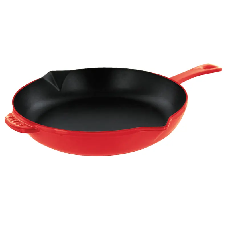 Staub Cast Iron 12'' Fry Pan - Cherry