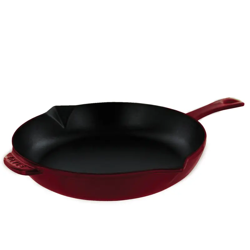 Staub Cast Iron 12'' Fry Pan - Grenadine