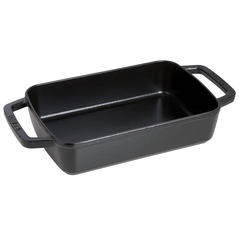 Staub Cast Iron 12'' X 8'' Roasting Pan - Matte Black