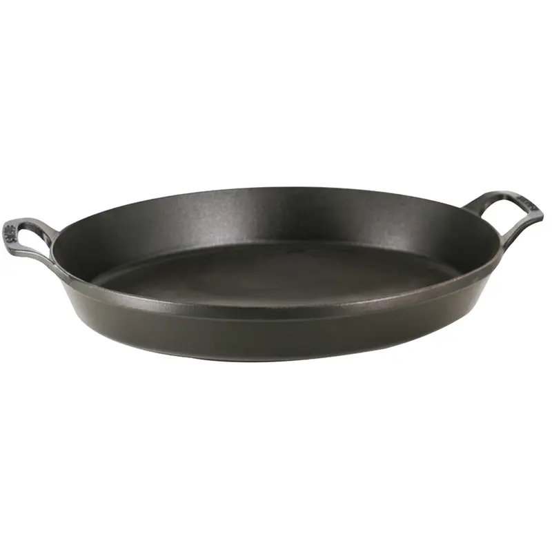 Staub Cast Iron 14.5'' X 11.2'' Oval Baking Dish - Matte Black