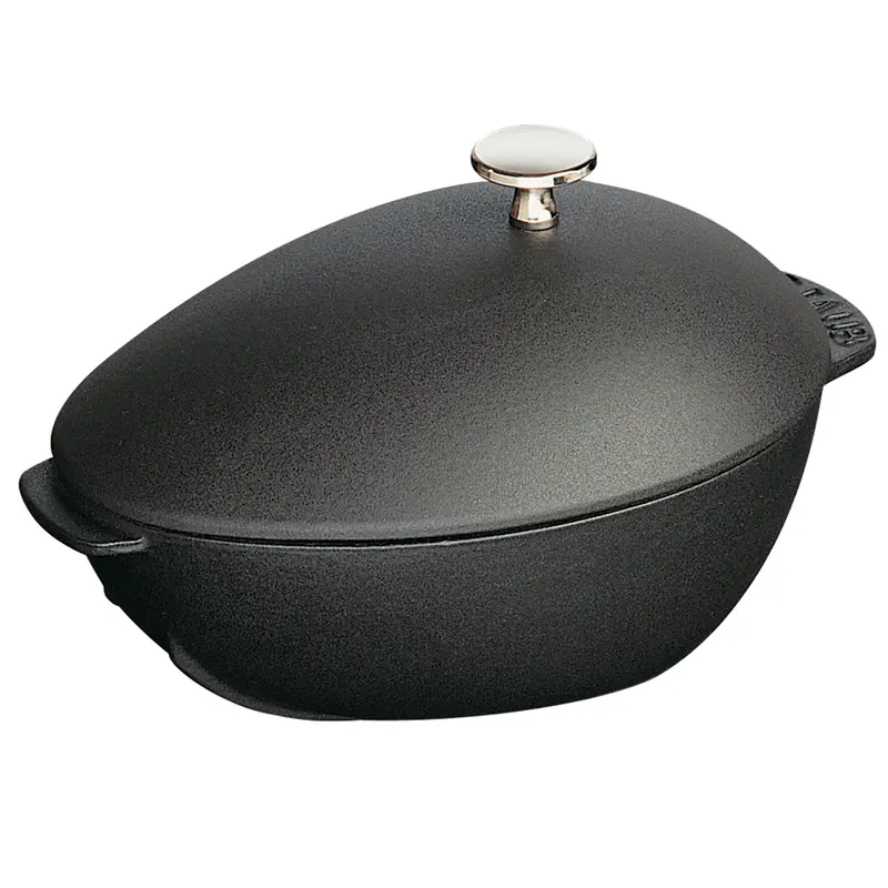 Staub Cast Iron 2-Quart Mussel Pot - Matte Black