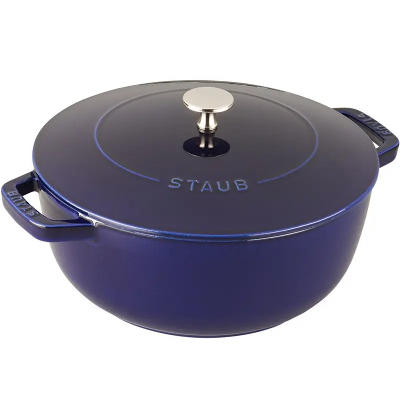 Staub Cast Iron 3.75-Quart Essential French Oven - Dark Blue