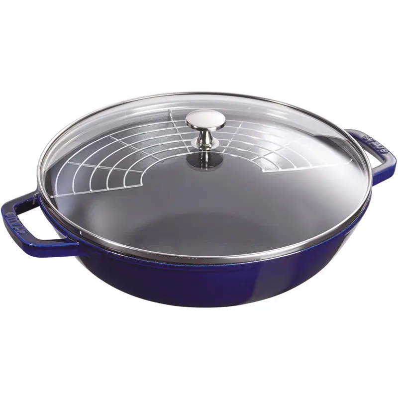 Staub Cast Iron 4.5-Quart Perfect Pan - Dark Blue
