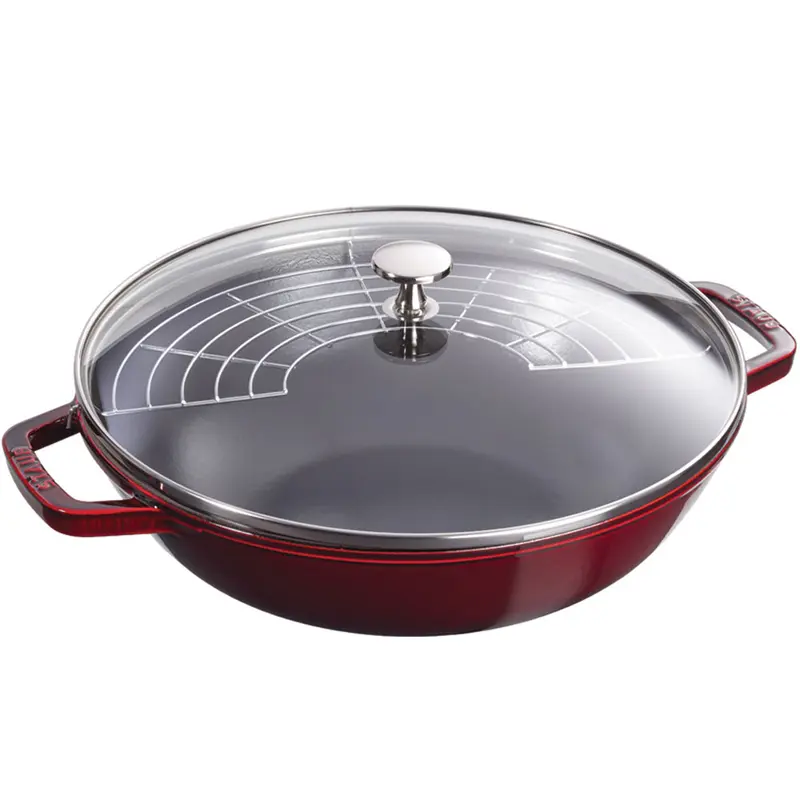 Staub Cast Iron 4.5-Quart Perfect Pan - Grenadine