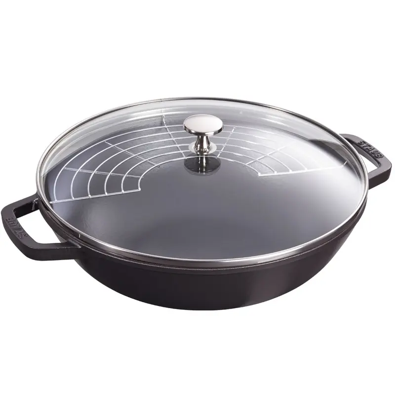 Staub Cast Iron 4.5-Quart Perfect Pan - Matte Black
