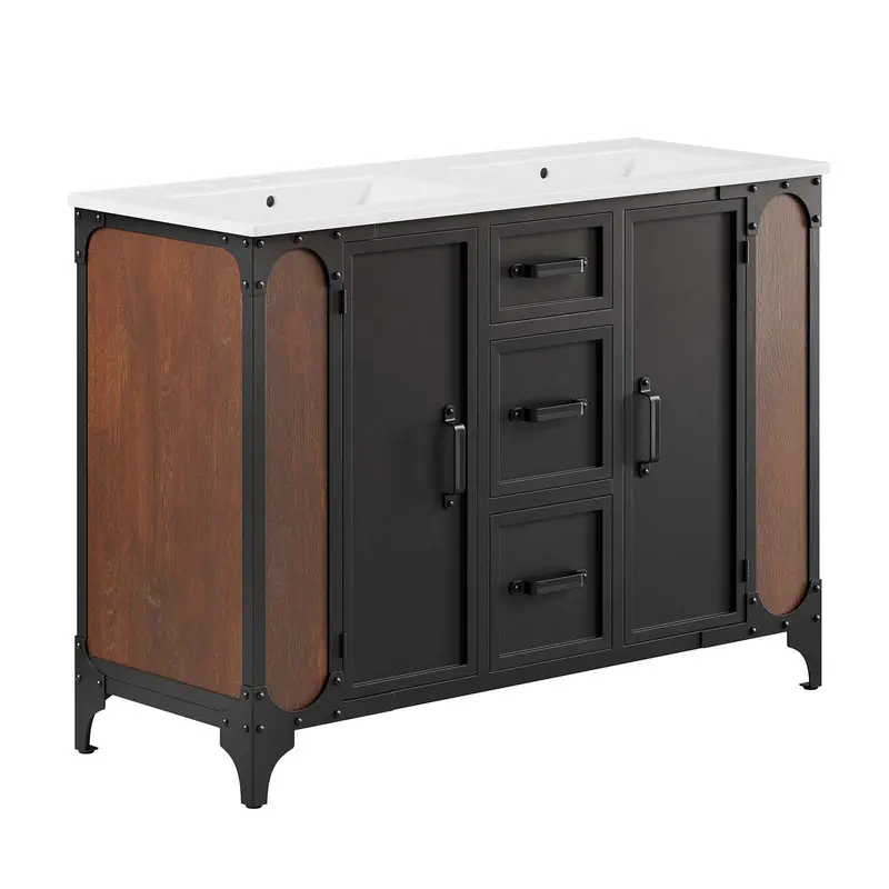 Steamforge 48" Double Sink Bathroom Vanity By Modway - EEI-6421