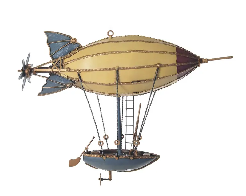 Steampunk Airship Metal Model By Homeroots