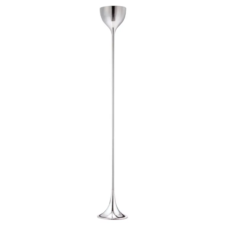 Steel Floor Lamp With Silver Steel Bell Shade By Homeroots
