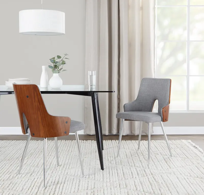 Stella Chair - Set of 2 Gray By LumiSource