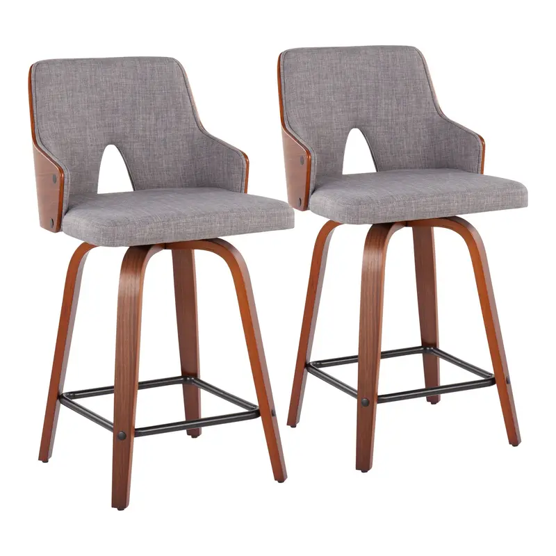Stella Counter Stool - Set of 2 By LumiSource - B24-STELLA WLLGY2