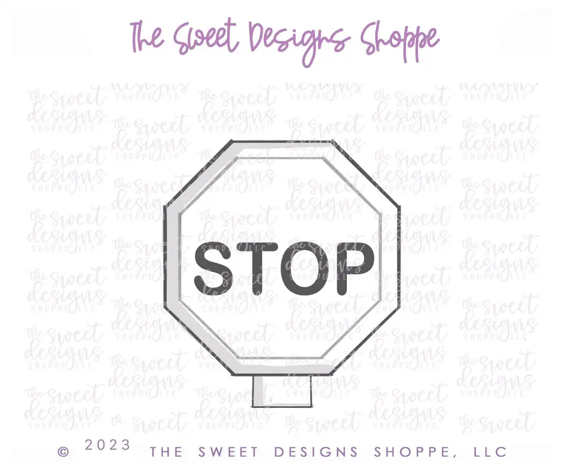 STOP Road Sign - Cookie Cutter