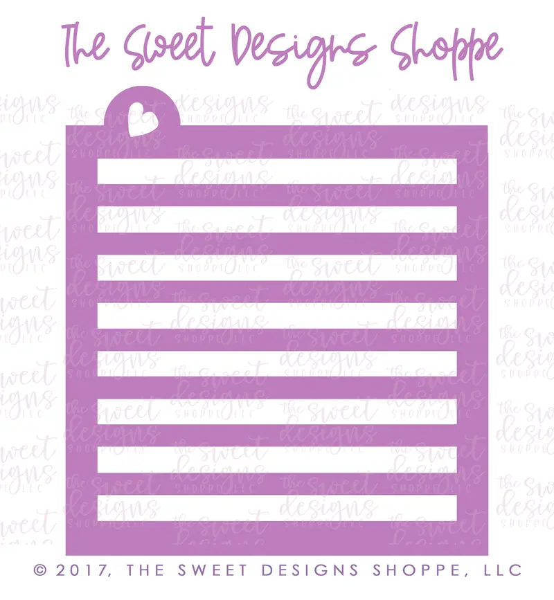Stripes #2 Stencil  - (8.5mm  On & 7.5mm Off Wide Stripes)