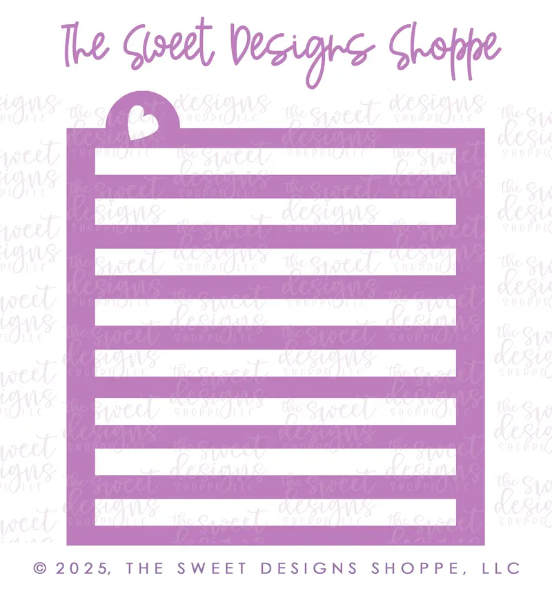 Stripes #8 Stencil  - (9mm On & 8mm Off Wide Stripes)