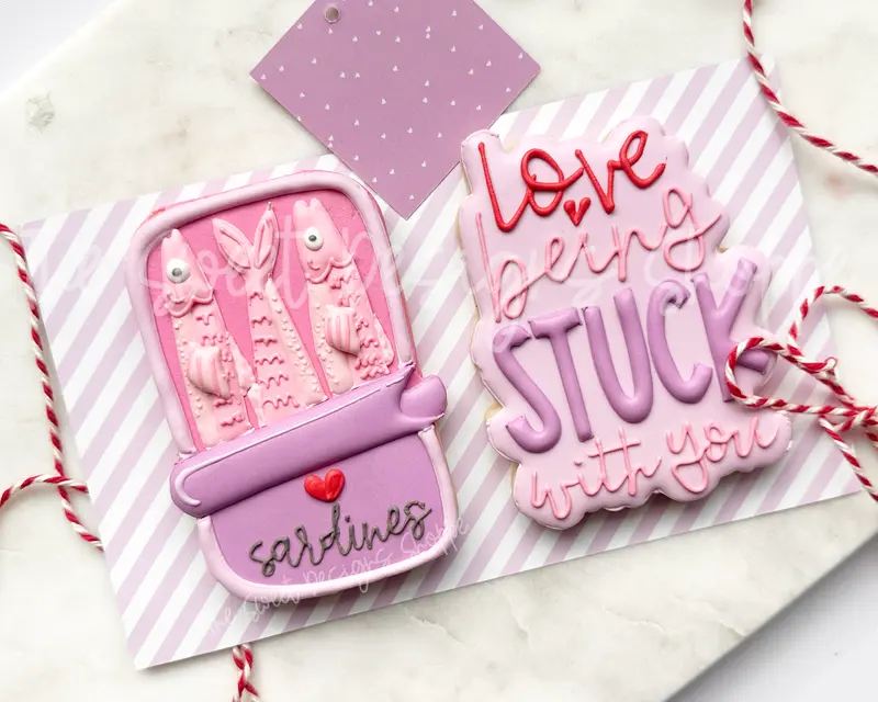 Stuck with you like Sardines Set - Set of 2 - Cookie Cutters
